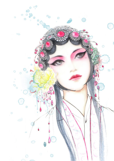 京剧花旦(原型是哥哥张国荣)~作者:临墨