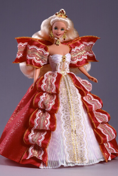 芭比娃娃 1997限量版 1997 happy holidays barbie doll