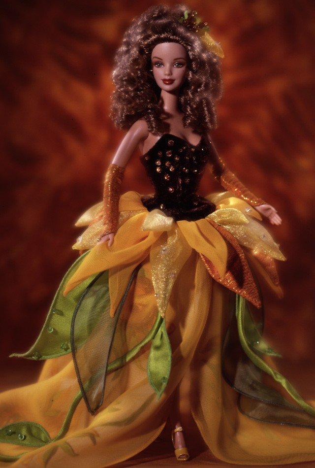 芭比娃娃 1998限量版 sunflower barbie doll