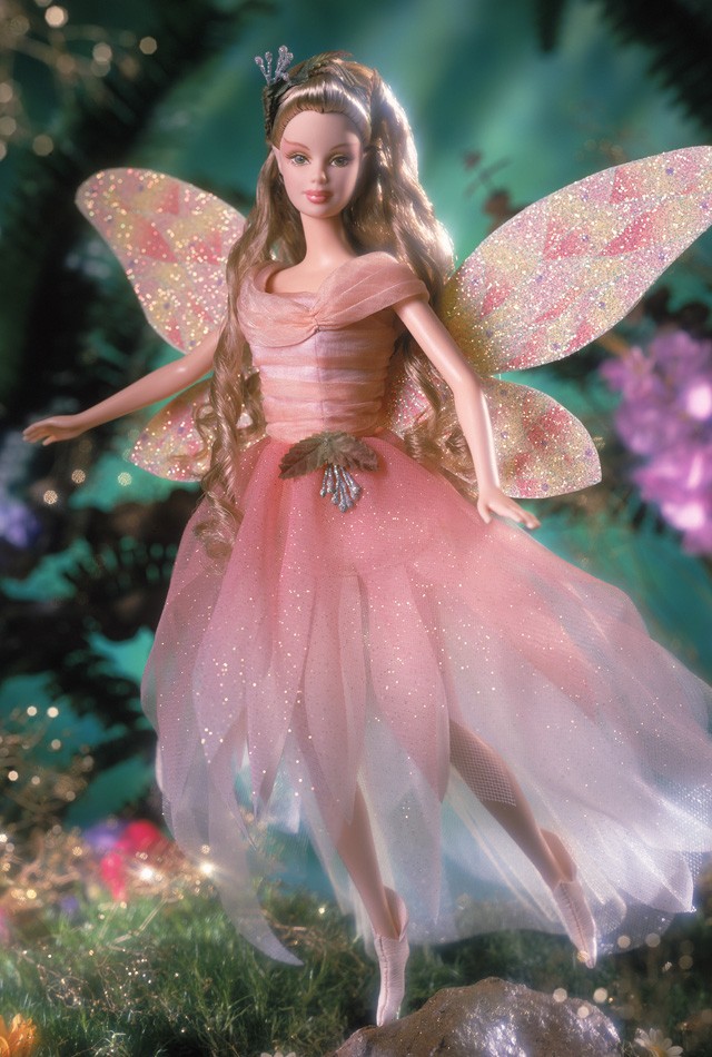 芭比娃娃 2001限量版 fairy of the garden barbie doll【价格49