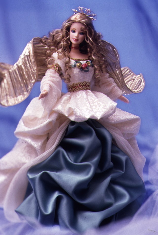 芭比娃娃 1998限量版 angel of joy64 barbie03 doll【价格49