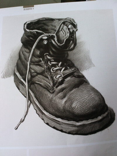 素描鞋子临摹图片素材图片