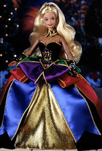 芭比娃娃 1997限量版 midnight princess barbie doll