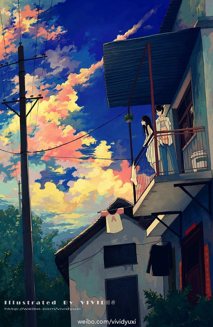 vivid雨希治愈系插画