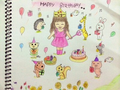 彩铅 生日