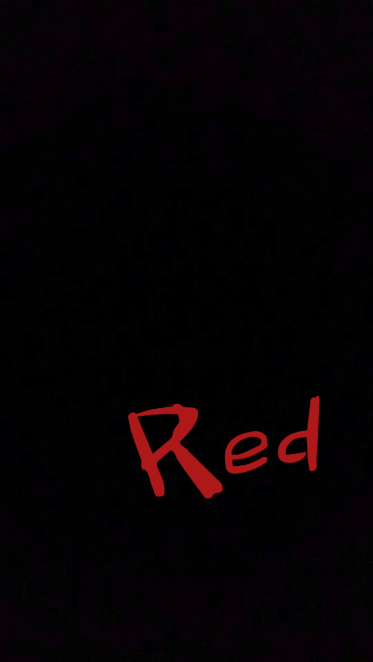 黑色 字母 red 壁纸