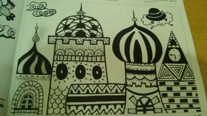 线描城堡