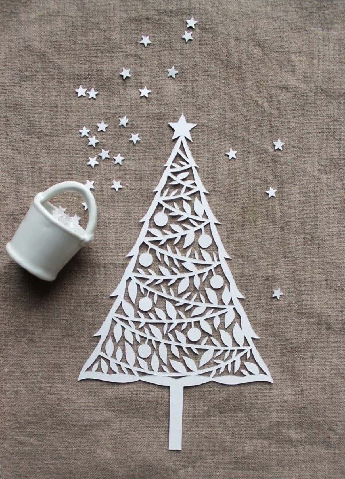 剪纸圣诞树