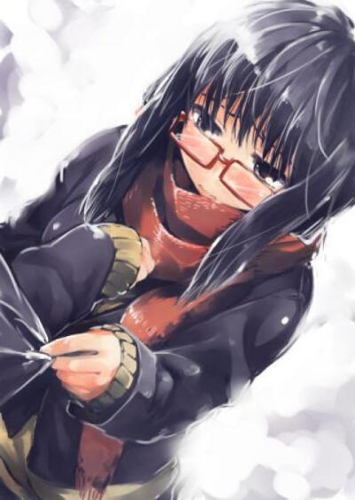 二次元眼镜妹 卡通眼镜娘 动漫戴眼镜的女生,专辑里图片尺寸齐全~!