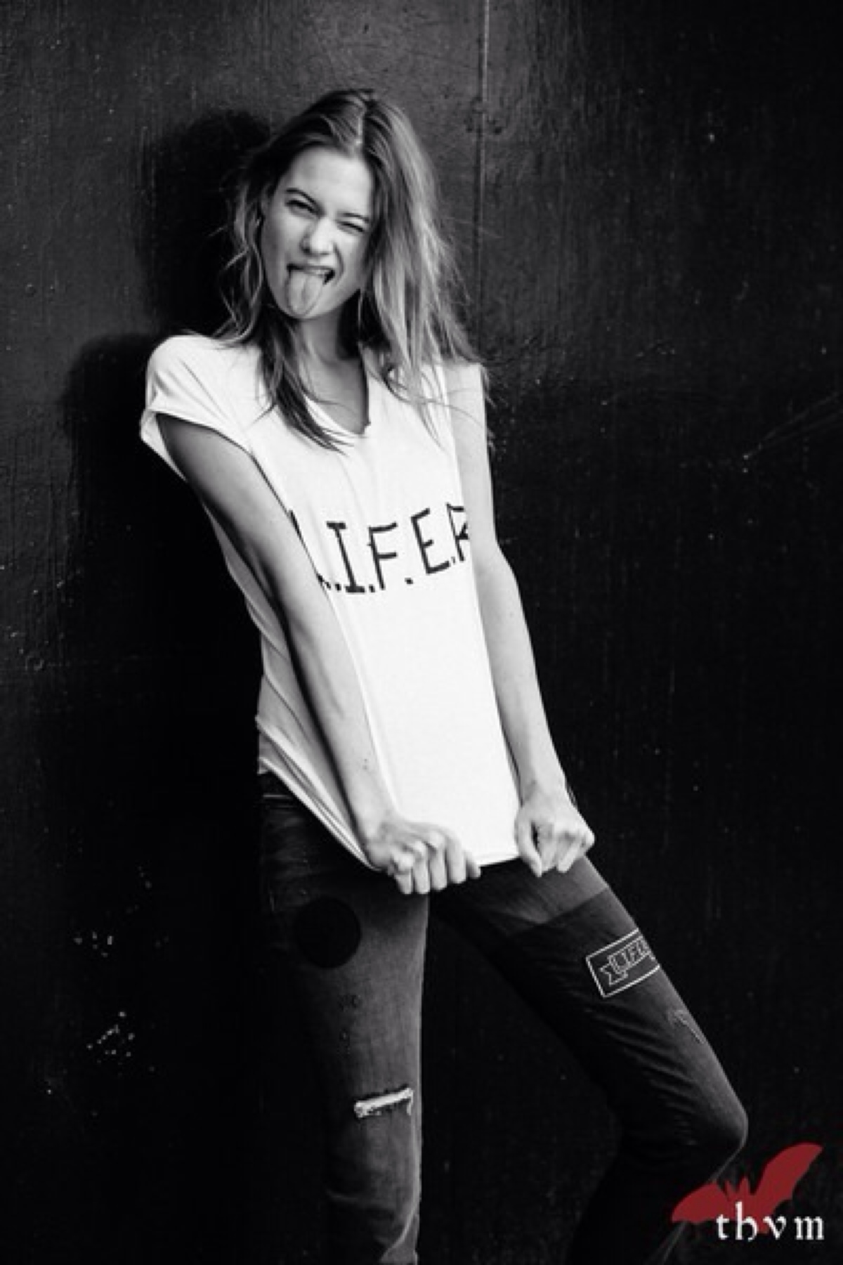 黑白配 人像 女子