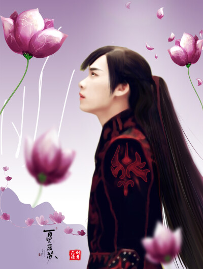 李易峰古剑奇谭百里屠苏古装美男转手绘