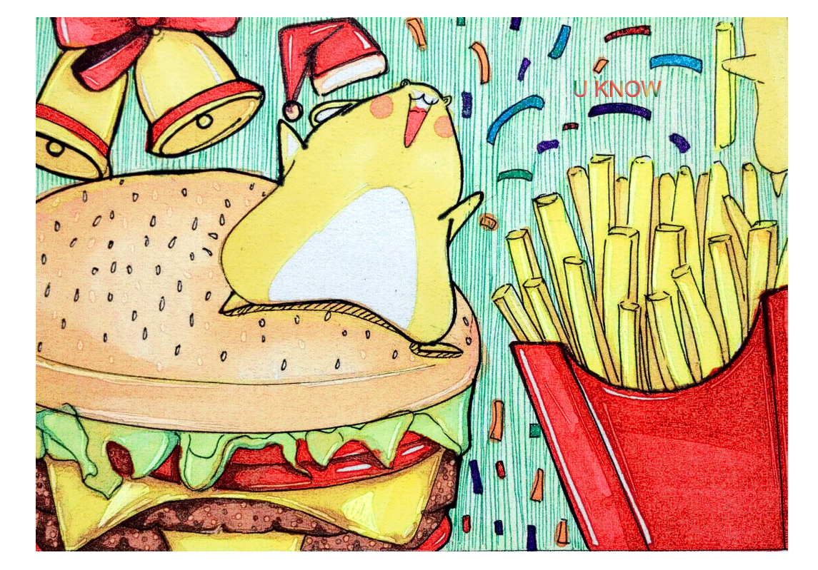 仓鼠 可爱 手绘 吃货 明信片【uknow】 - 堆糖,美图壁纸兴趣社区