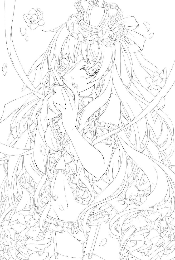 临摹稿 手绘 插画 线稿 手稿 黑白素材