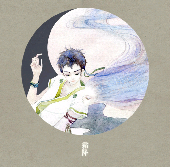 「花醉薇·壹·二十四节气拟人」霜降芦花红蓼滩