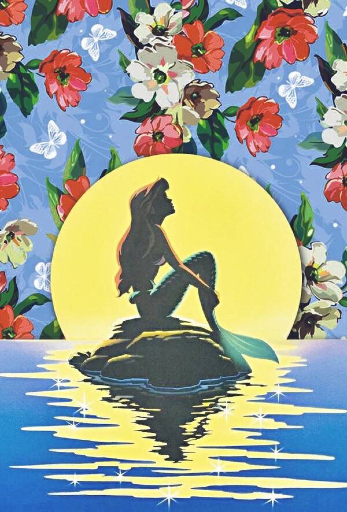 iphone壁纸平铺 迪士尼经典动画系列 美人鱼