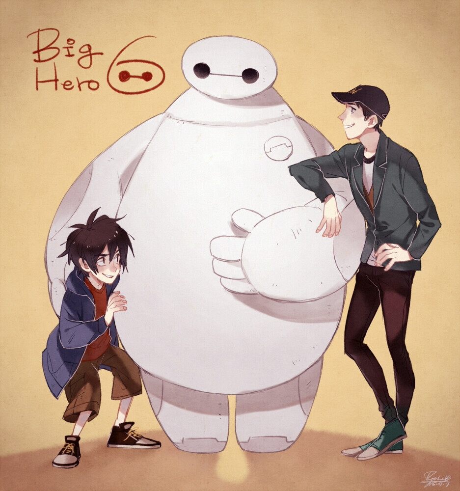 big hero 6 (超能陆战队) hiro hamada (小宏) tadashi hamada (泰迪)