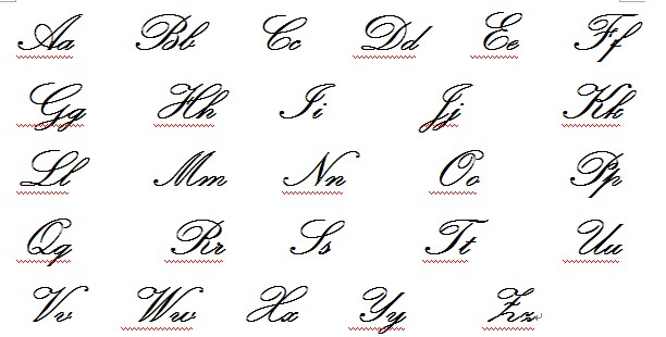 英文字母花式写法图片