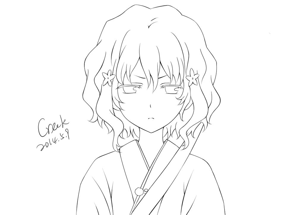 手绘 插画 线稿 手稿 黑白素材