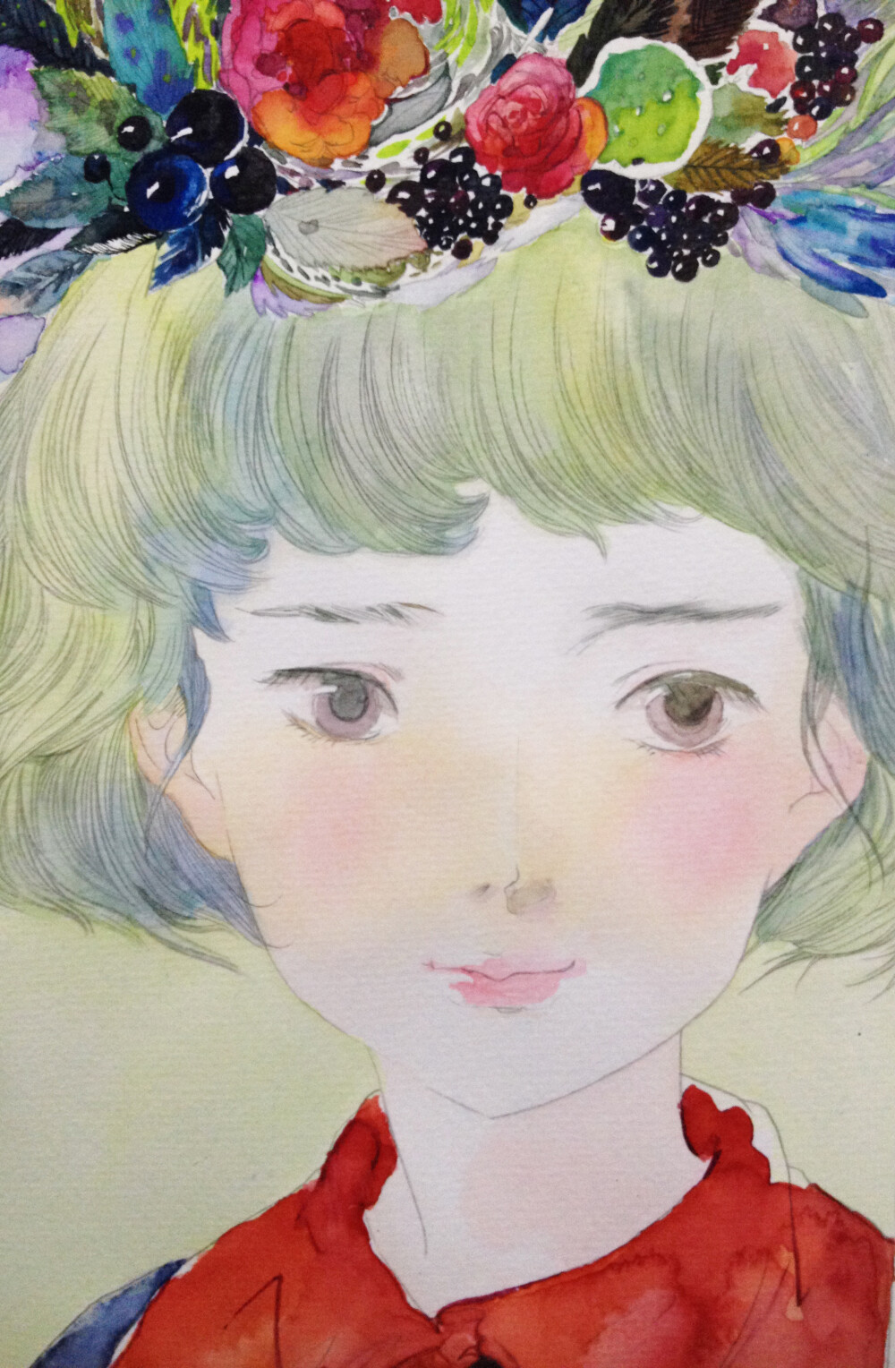 临摹阿梗水彩手绘