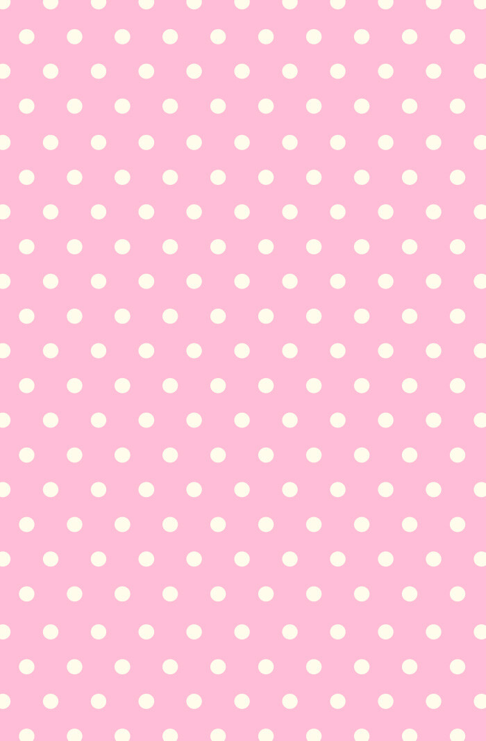 粉红波点line换不完的背景手机壁纸