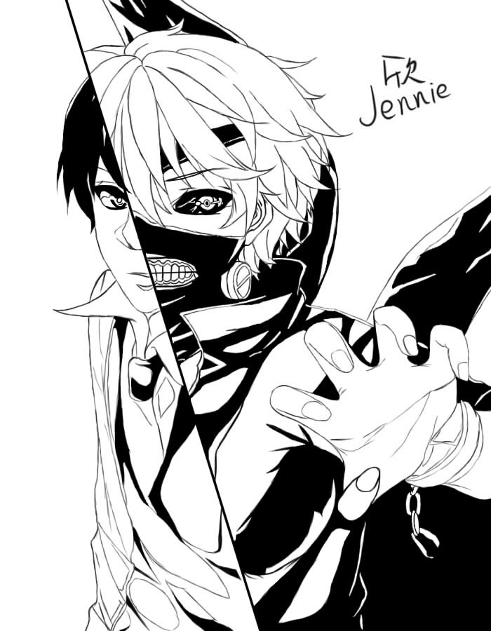 【线稿】【金木】转载须告知 谢谢