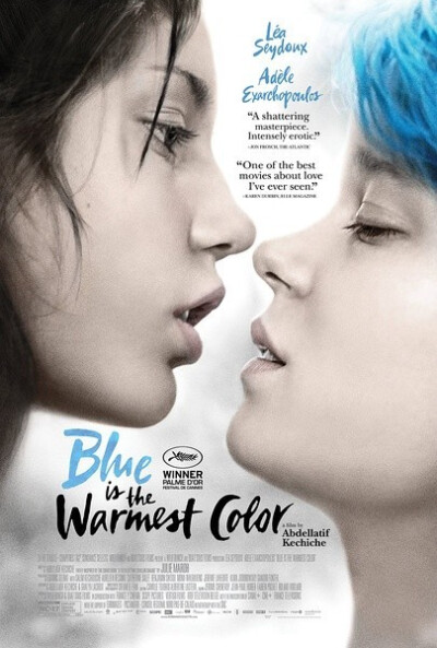 【史上尺度最大的女同性恋题材电影《阿黛尔的生活》】改编自《蓝色是