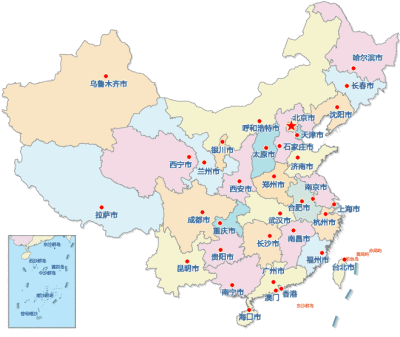 中国地图 漫画