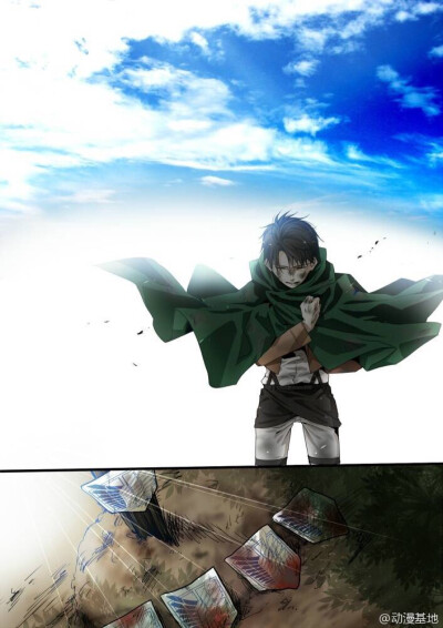 为死去的同伴心痛的艾伦 进击的巨人