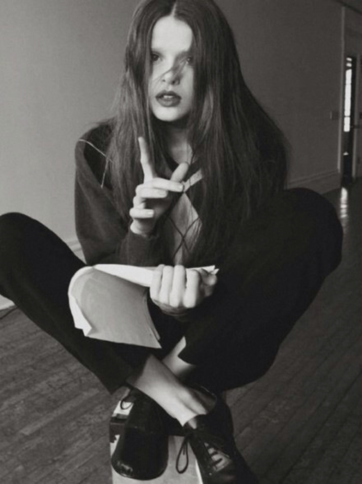 【黑白】 女子 欧美 人像 壁纸