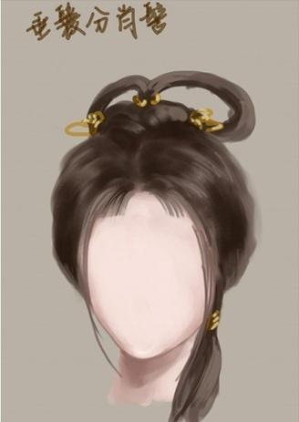 垂鬟分肖髻.髻 青丝乌云绾髻鬟.唐代发髻