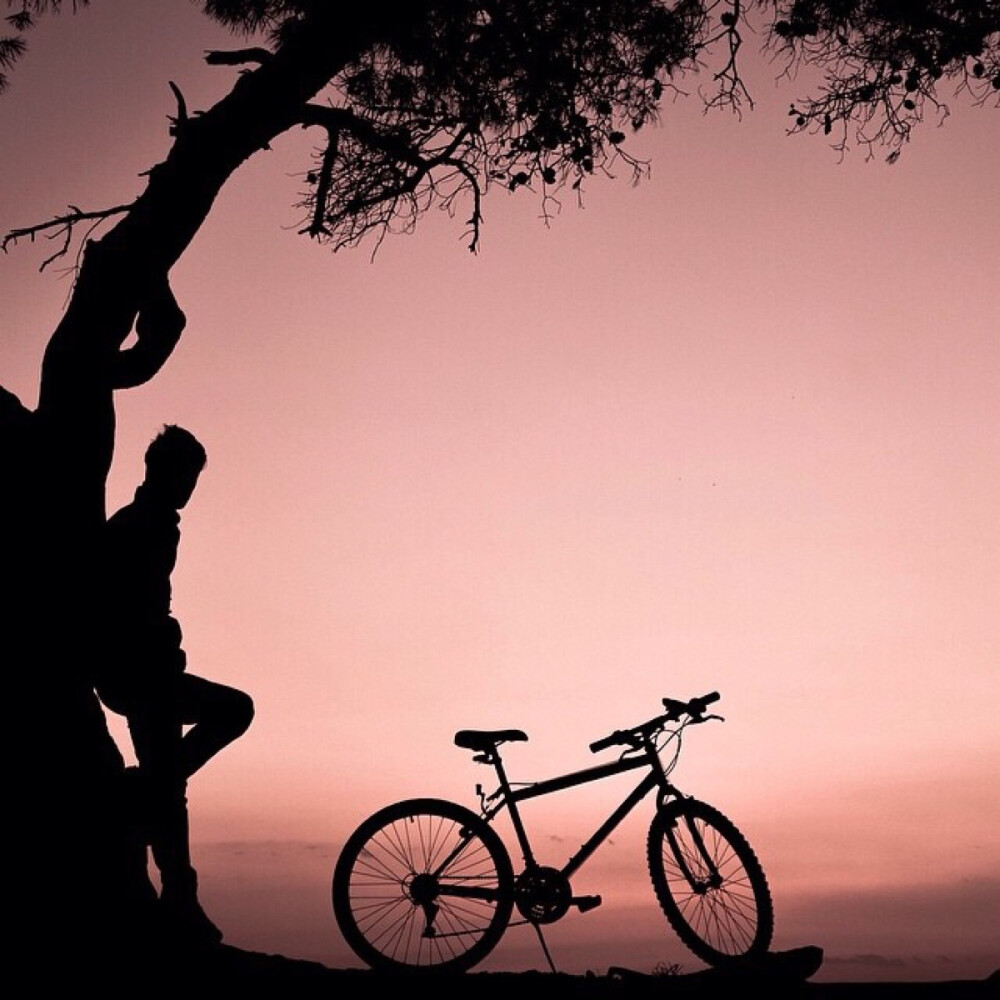 简单爱,动漫情侣骑单车唯美图片,卡通情侣骑自行车浪漫图片,动漫骑
