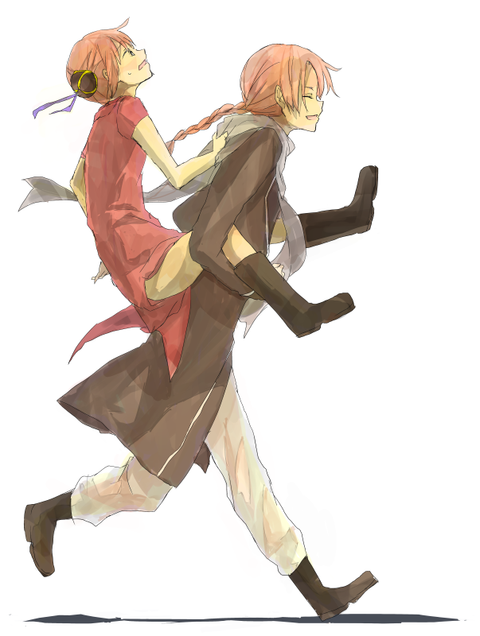 在你背后,就像拥有了整个世界!二次元男生背女生,情侣背背.