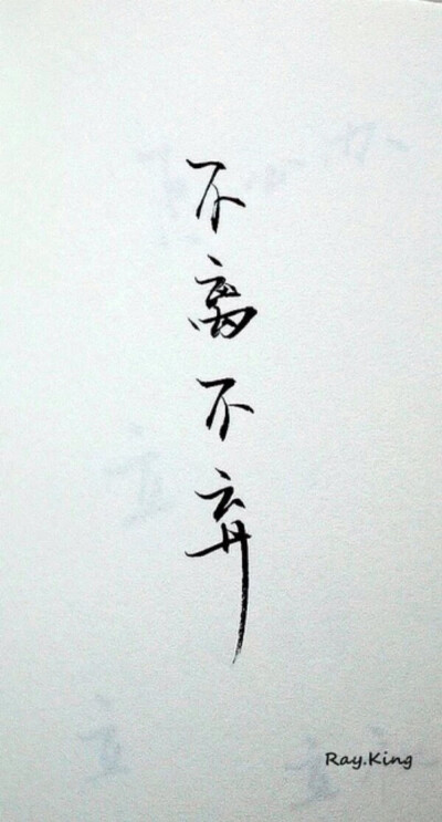 我在等待那个不离不弃的你.