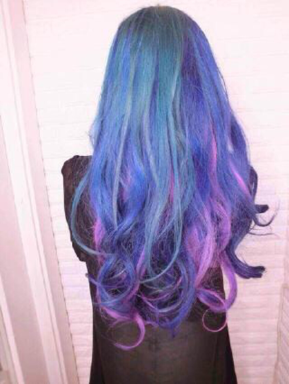 染发,蓝紫色