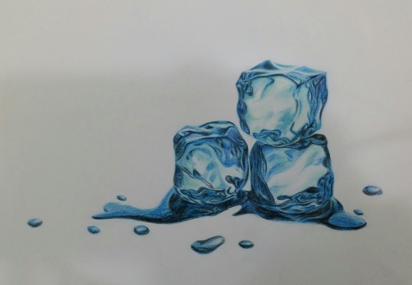 彩铅手绘《冰》