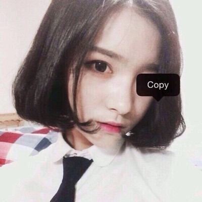 头像 女生 韩国 短发 网红 ulzzang