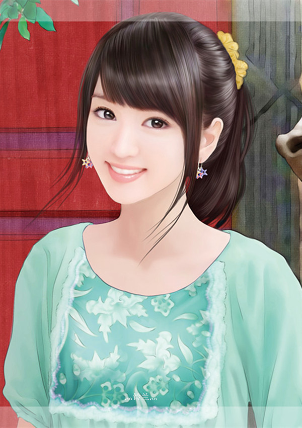手绘 现代女子