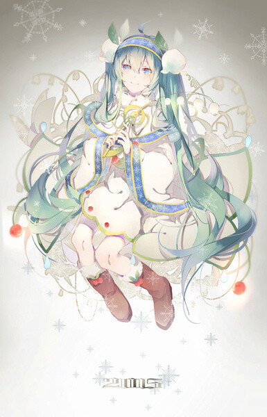 「pid=48303486」 snow miku 2015 「画师:pudding」/「雪初音 miku」