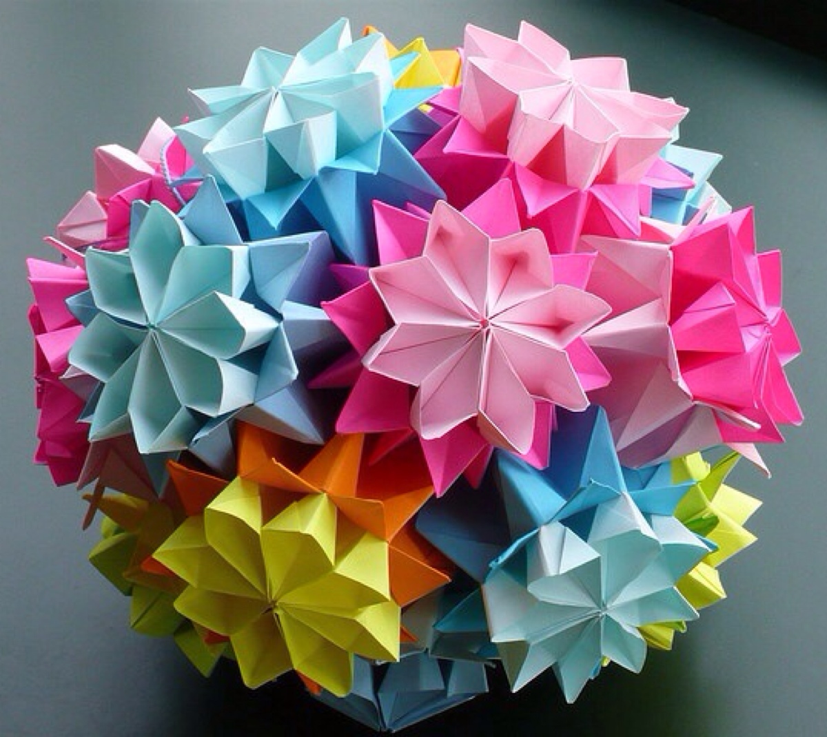 折纸花球72图片