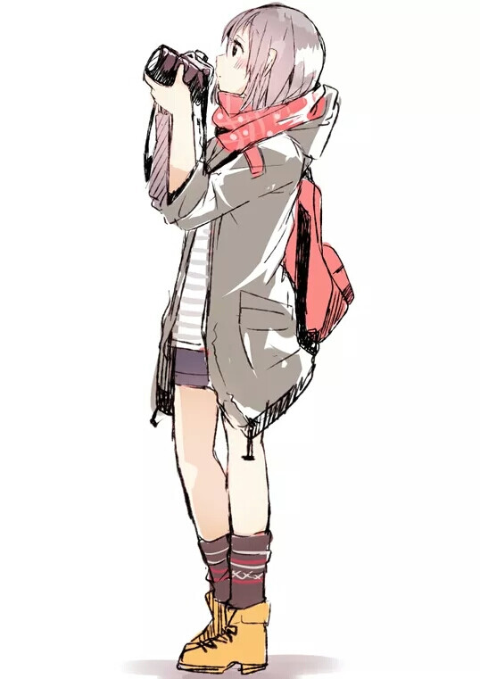 短发女生头像