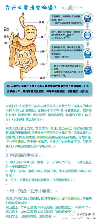 清宿便,排肠毒