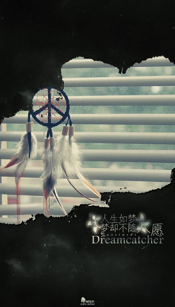 壁纸 文字 捕梦网