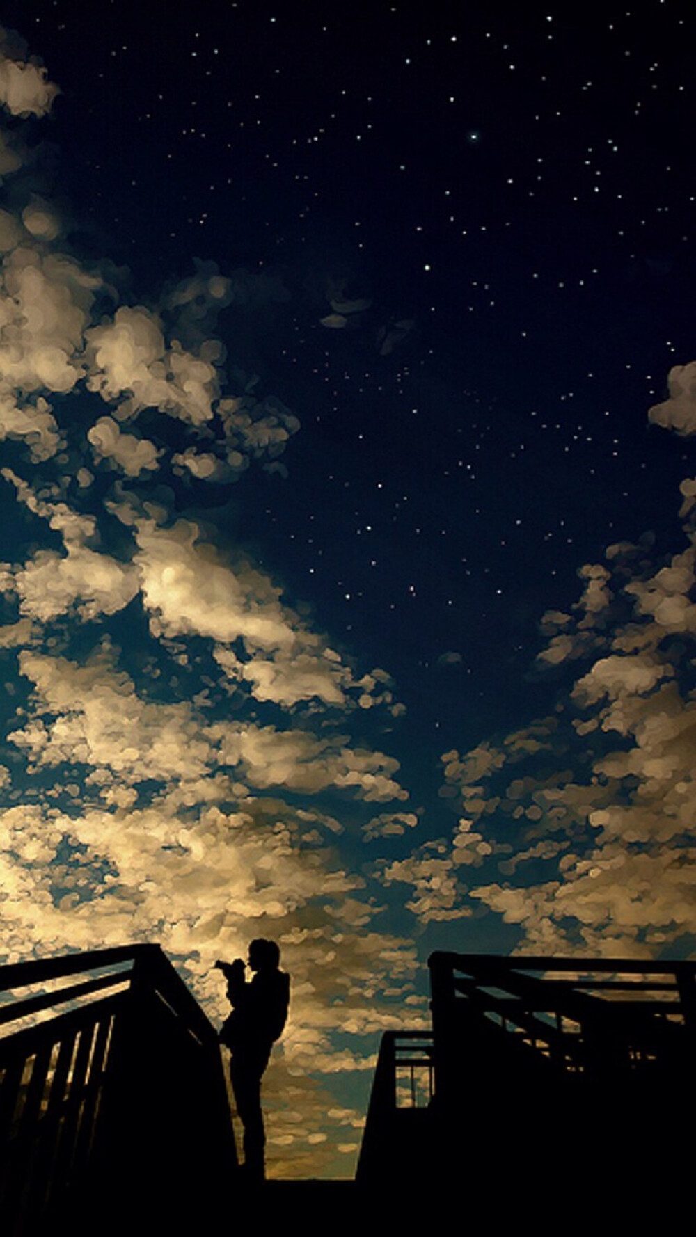 唯美 天空 星空 人云 壁纸 背景