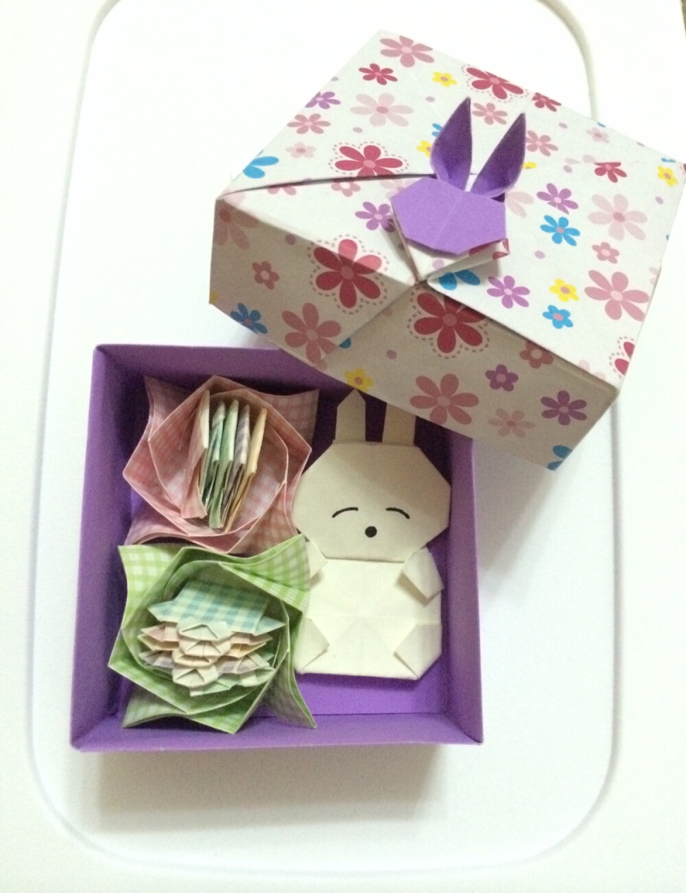 自制兔子食盒图片
