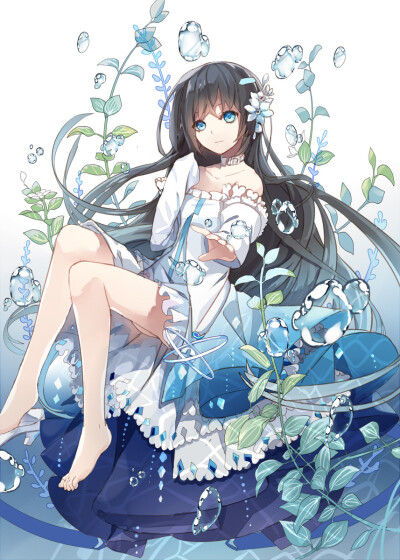 水中少女妖孽二次元高清动漫图