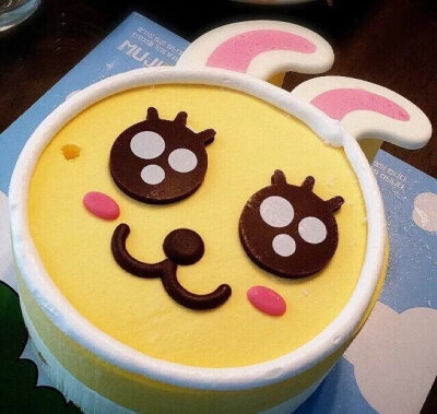 韩国baskin robbins推出的小兔子冰激凌蛋糕
