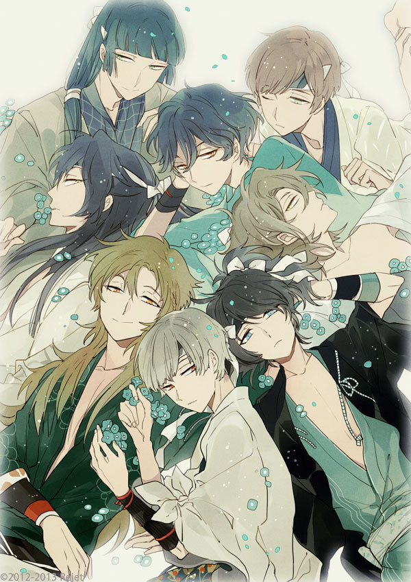 此间少年二次元美少年新撰组比翼录勿忘草动漫插画唯美