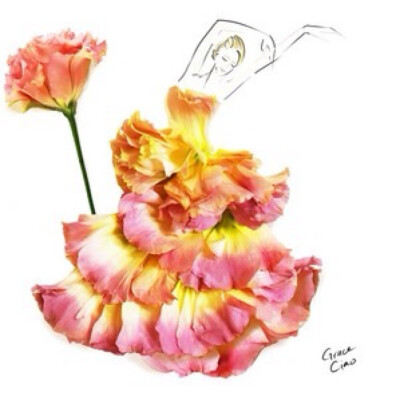 花朵服装手绘