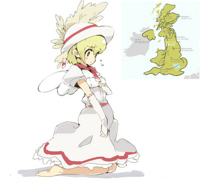 英国地图拟人