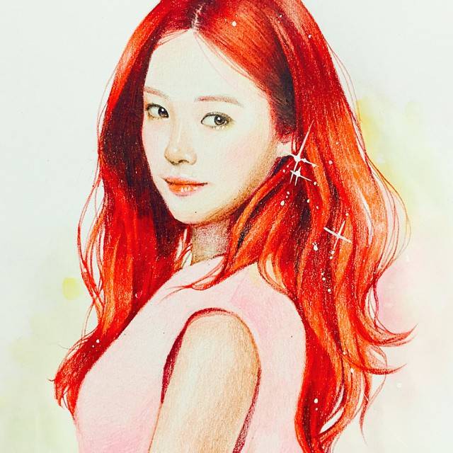 清新淡雅的人像插画,拿去做头像|来自韩国插画师haneunseo